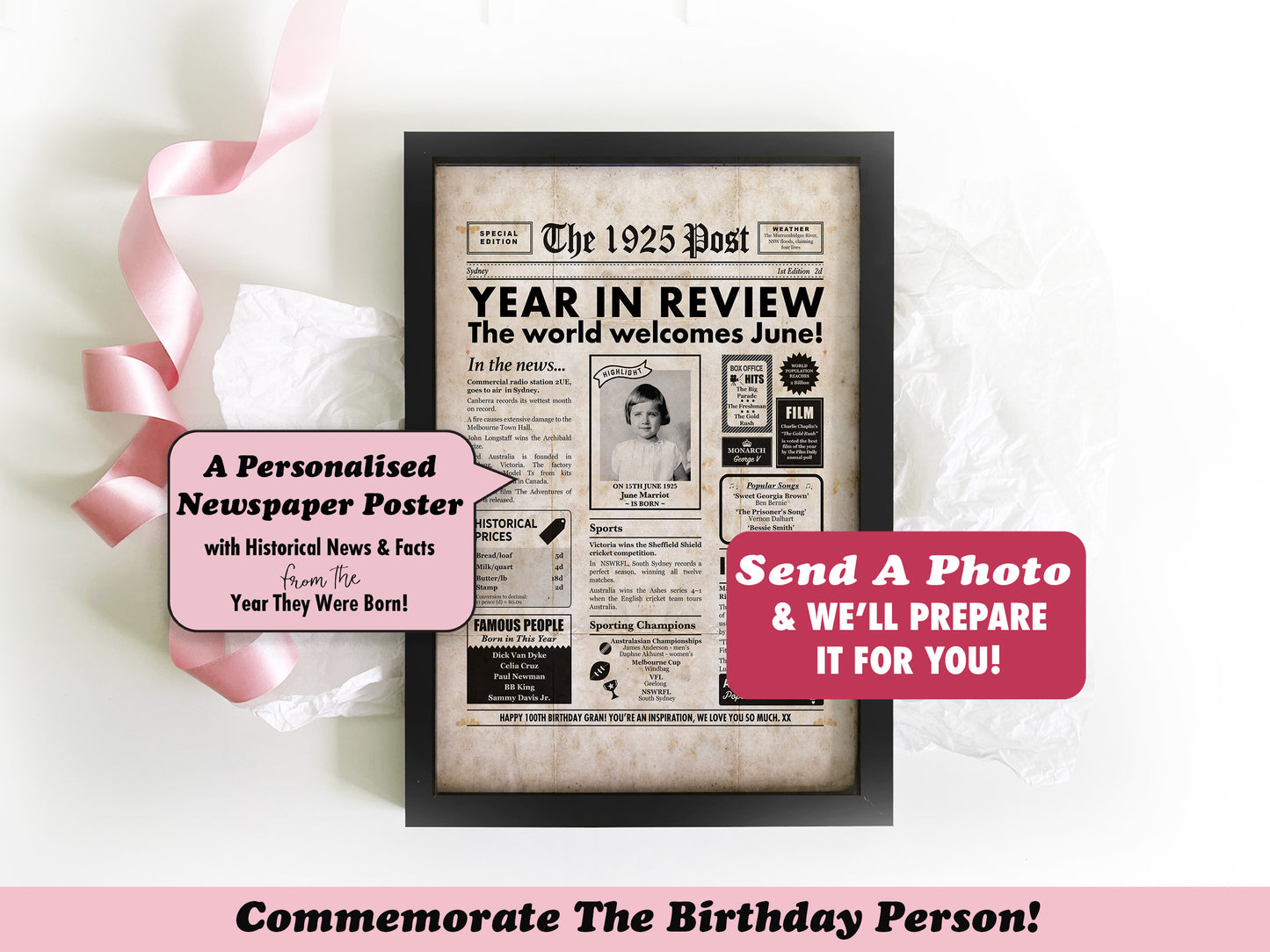 100th Birthday Digital Newspaper